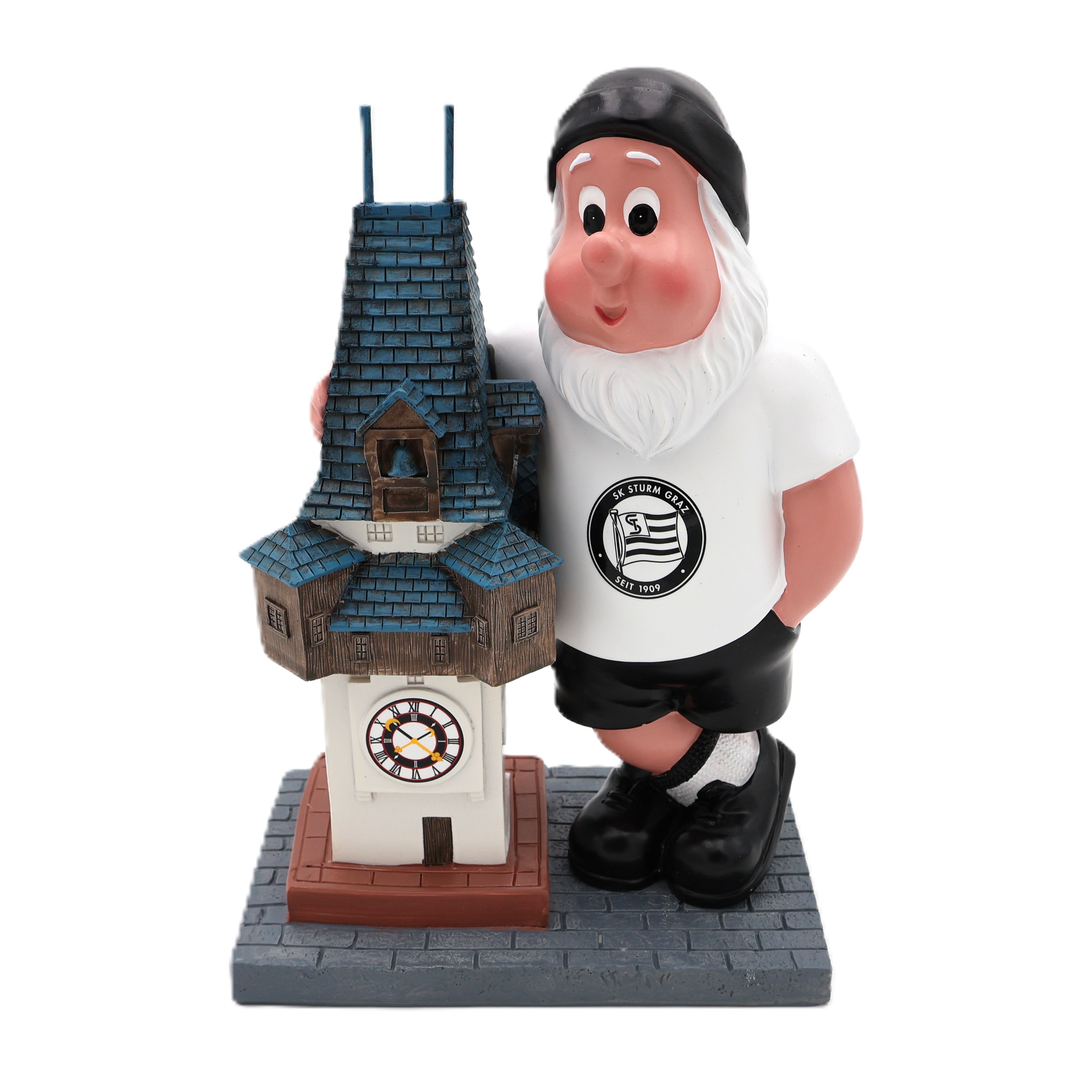 <span class="SmallerGrad1">SK Sturm - Gartenzwerg mit Uhrturm</span>