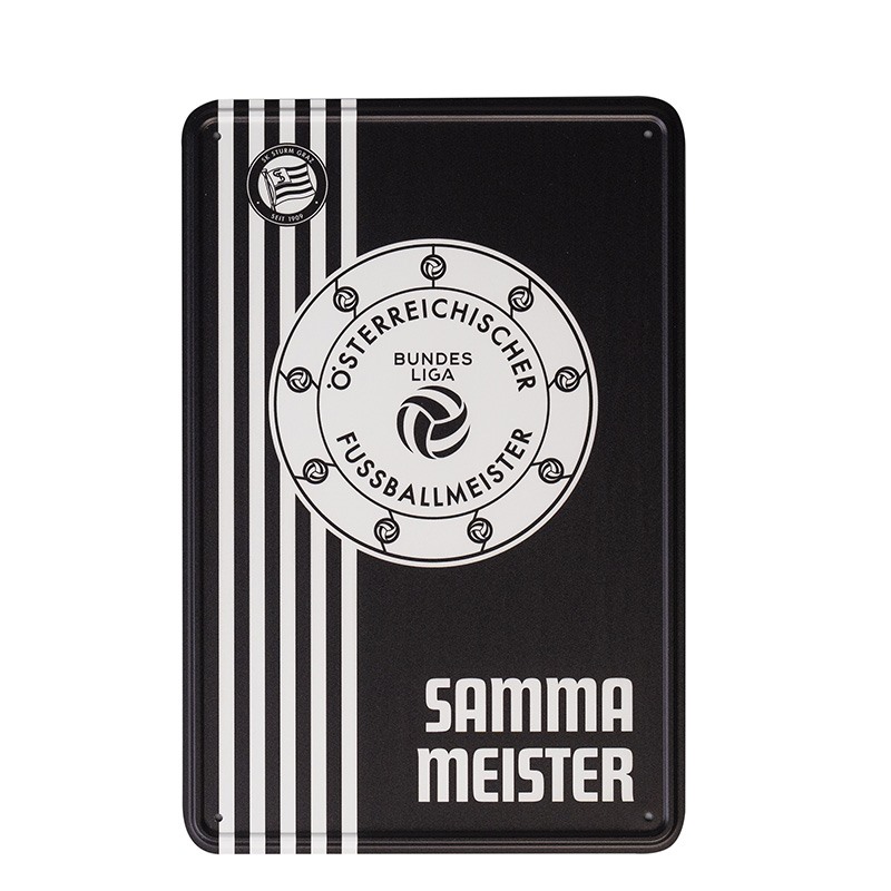 Aluschild "Samma Meister"