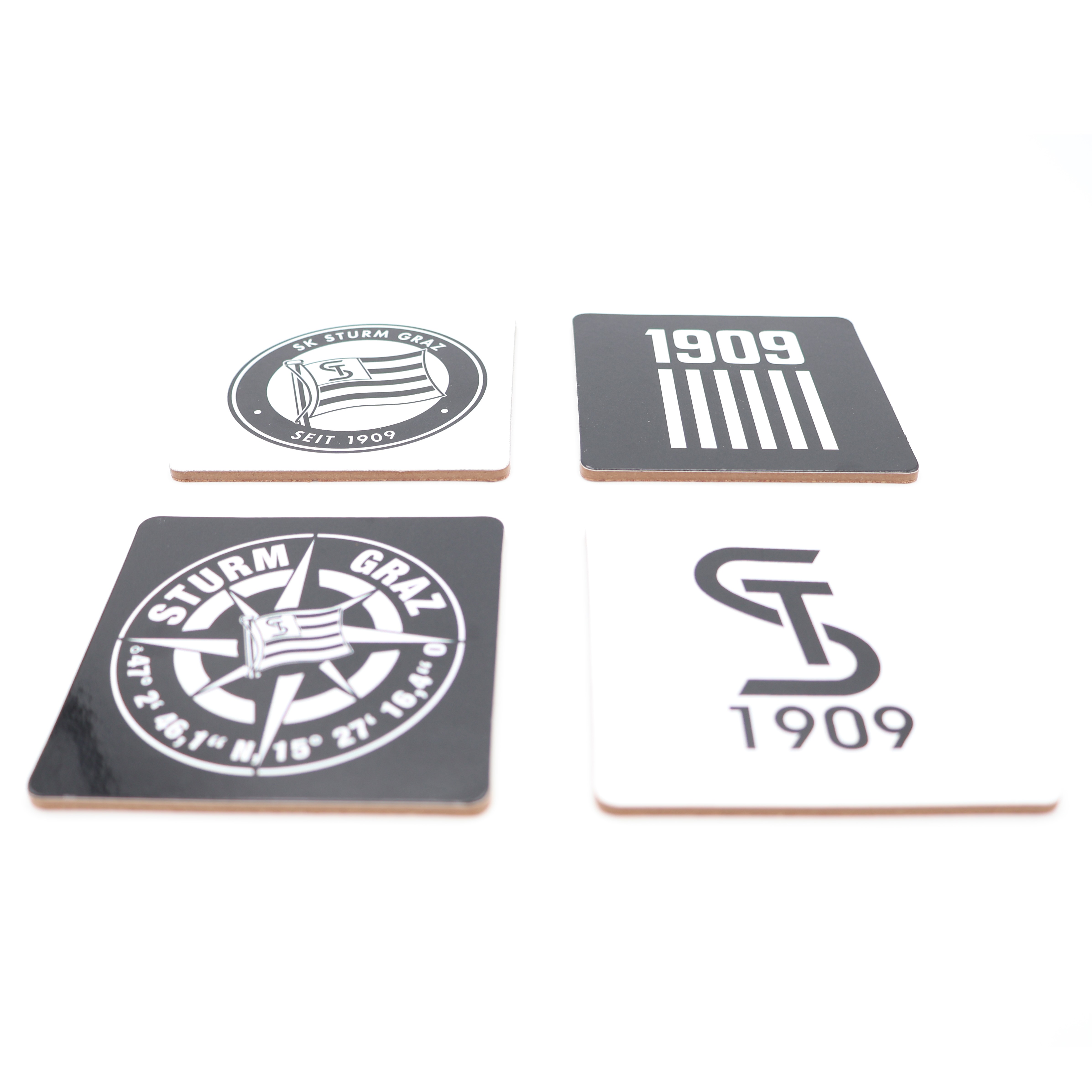 <span class="SmallerGrad1">SK Sturm - Glasuntersetzer 4er Set</span>