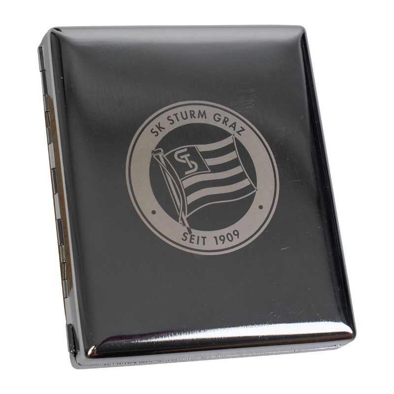 <span class="SmallerGrad1">SK Sturm - Zigarettenetui verchromt</span>
