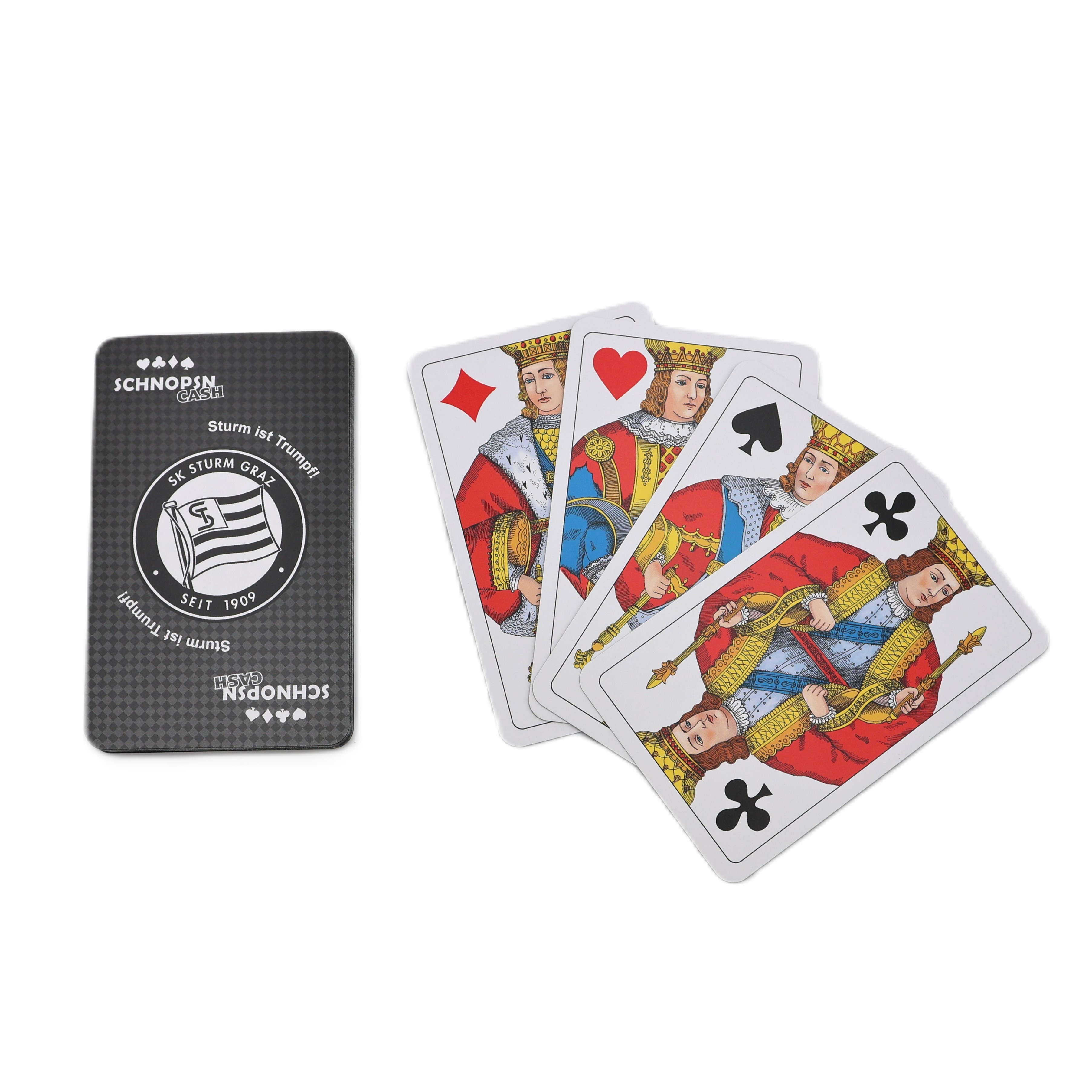 <span class="SmallerGrad2">SK Sturm - Schnopsn.com Schnapskarten franz. </span>