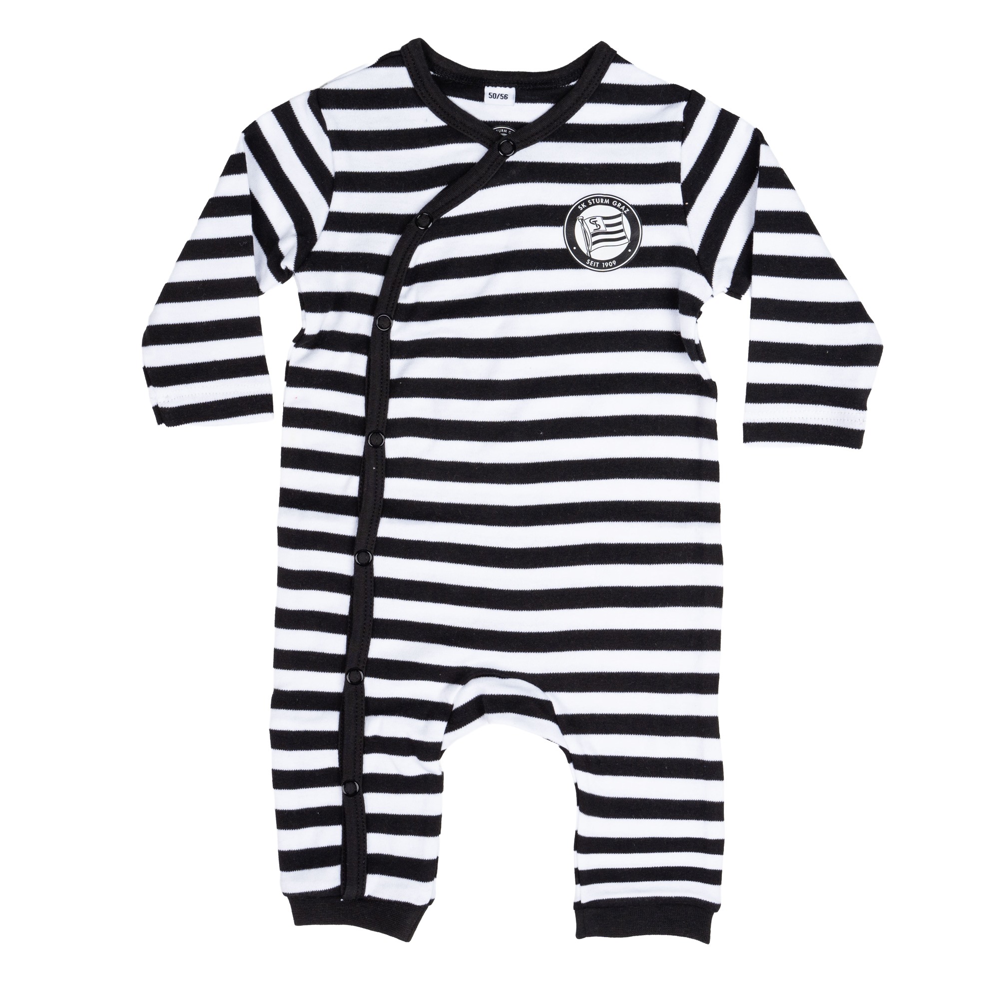 <span class="SmallerGrad1">SK Sturm - Baby Pyjama gestreift</span>