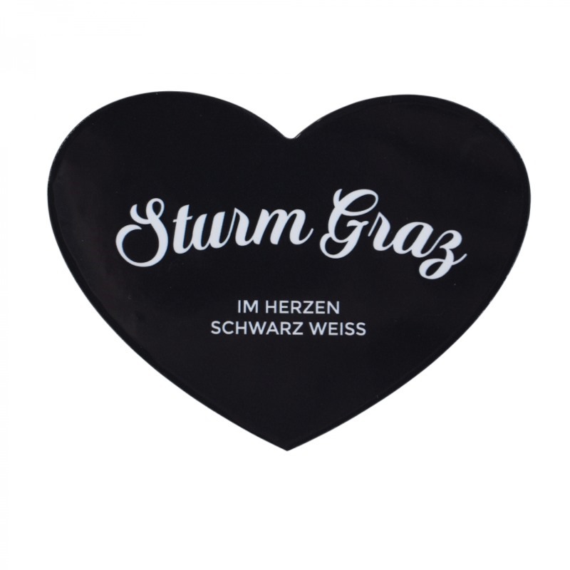 <span class="SmallerGrad1">SK Sturm - Aufkleber Sturm Herz</span>