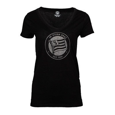 <span class="SmallerGrad1">SK Sturm - Damen T-Shirt Strass Logo</span>