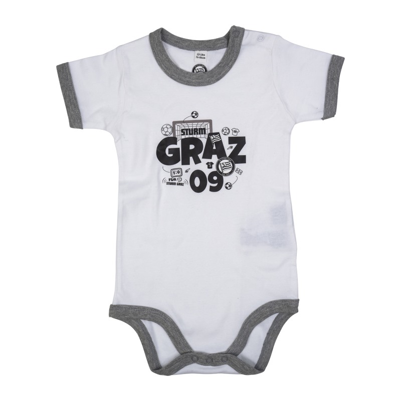 Baby Body grau/weiss