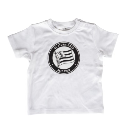 Baby T-Shirt Logo weiß