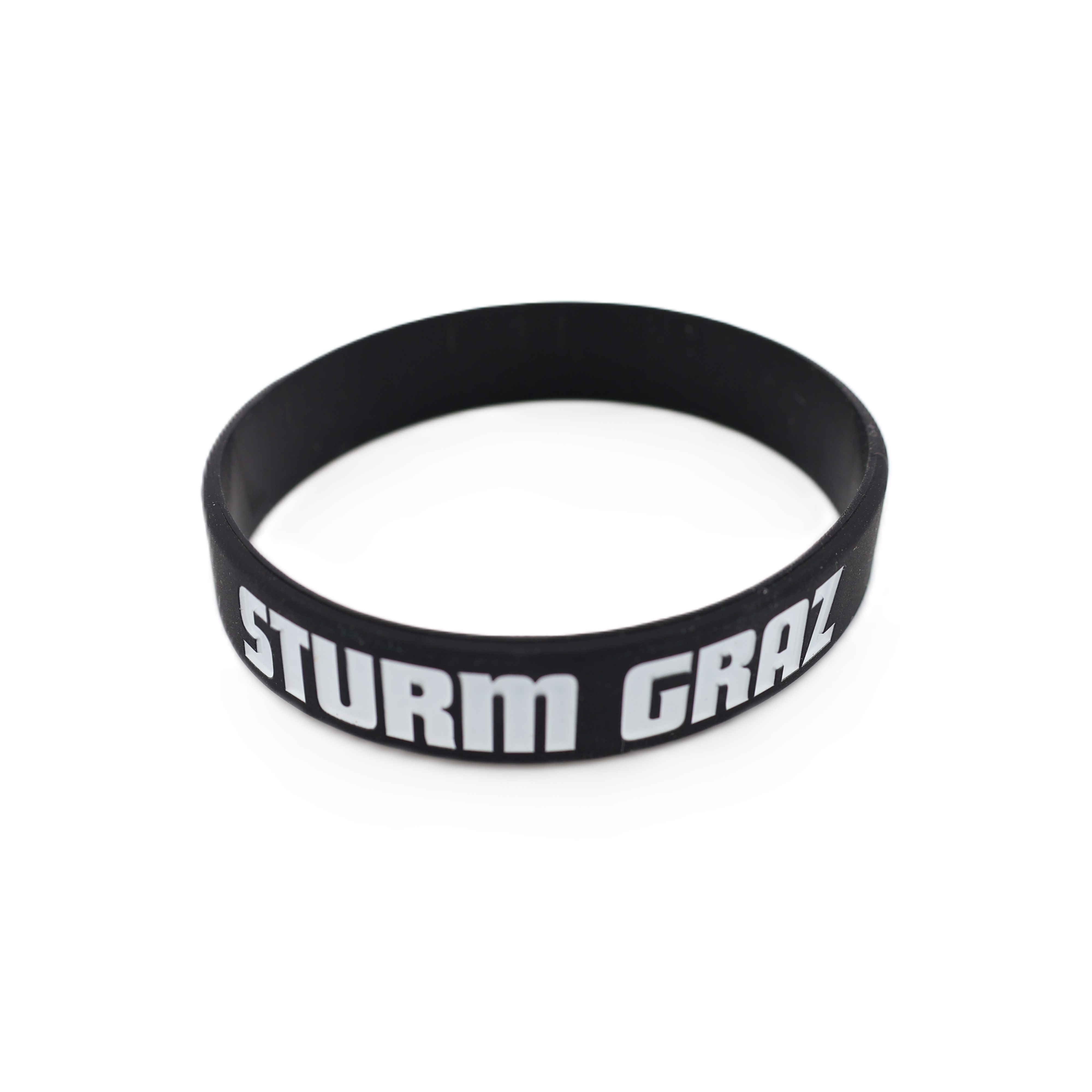 <span class="SmallerGrad1">SK Sturm - Silikonarmband schwarz</span>