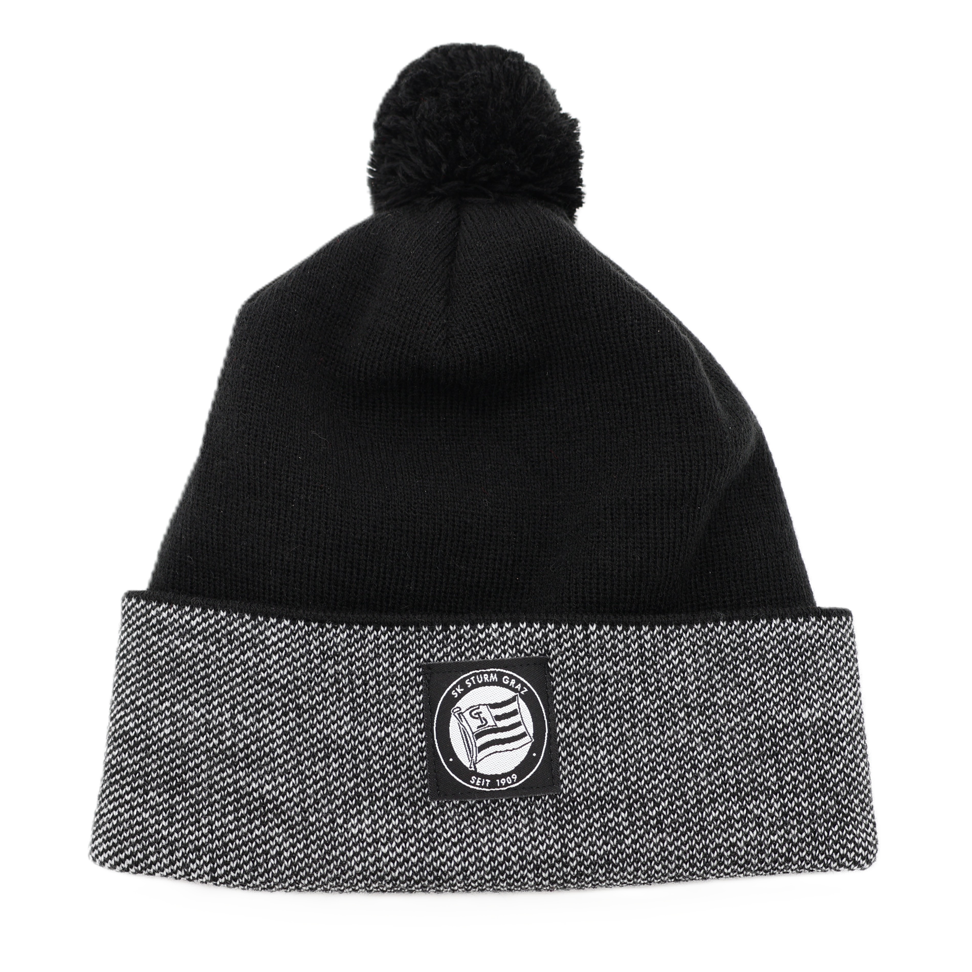 <span class="SmallerGrad2">SK Sturm - Mütze Logo Bommel schwarz/grau</span>