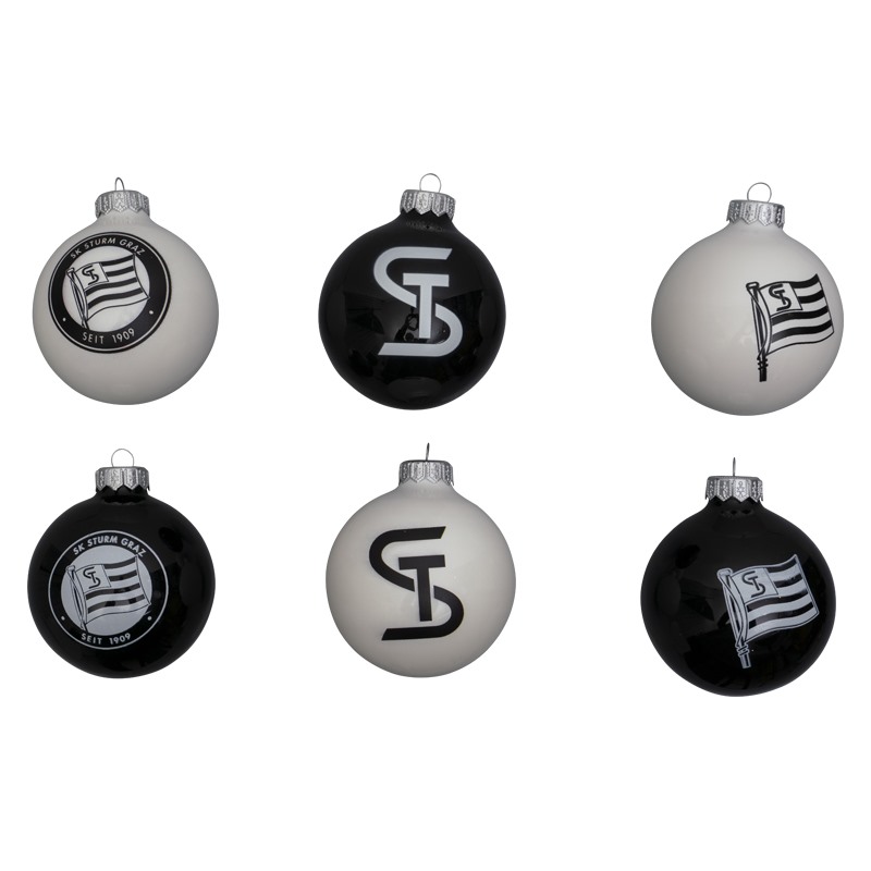 SK Sturm - Christbaumkugel-Set