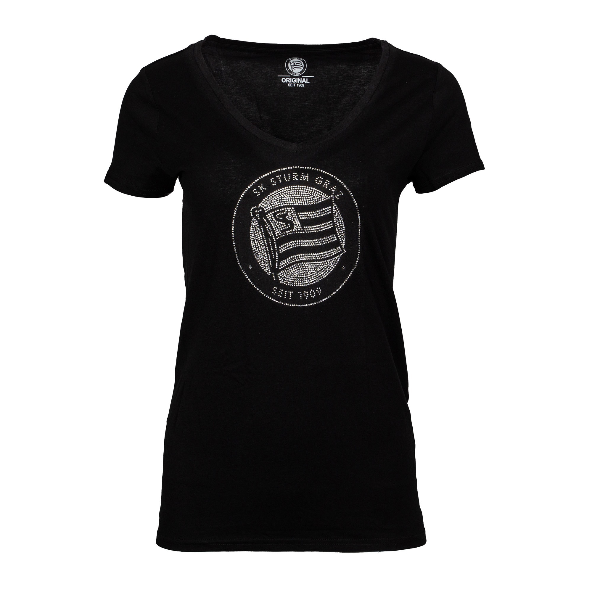 <span class="SmallerGrad1">SK Sturm - Damen T-Shirt Strass Logo</span>