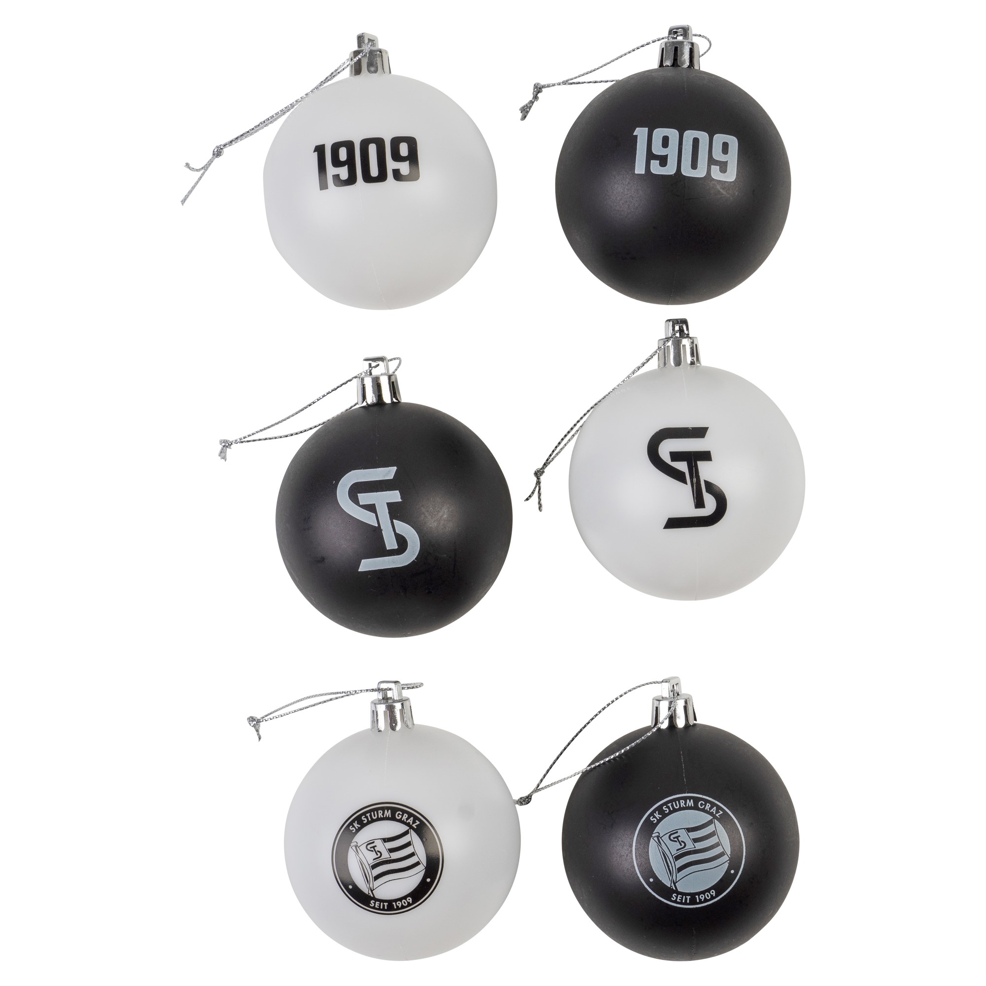 <span class="SmallerGrad1">SK Sturm - Weihnachtskugeln-Set</span>